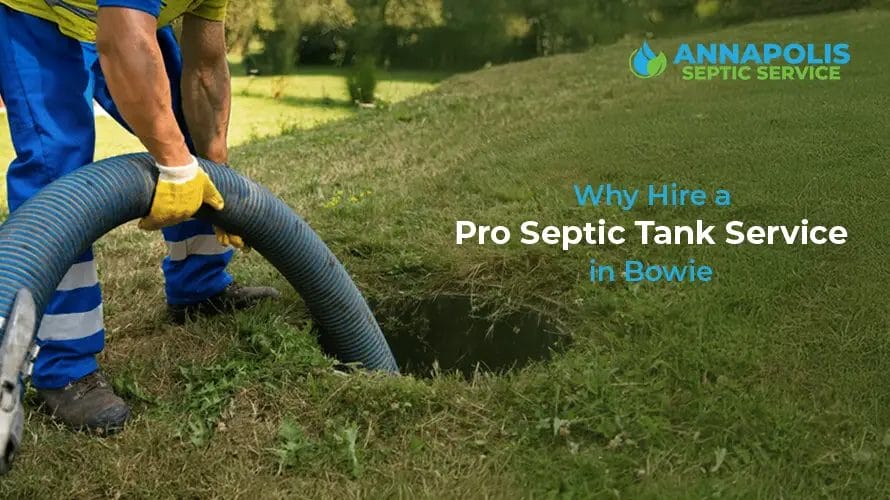 Professional septic tank service in Bowie ensuring proper maintenance and long-lasting system performance.